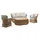 JV Möbel Gartenlounge-Set 4-tlg. Beige