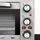 Grunkel HR-28SILVER, Manuelle Reinigung 28L 49cm Umluft Grill Silber