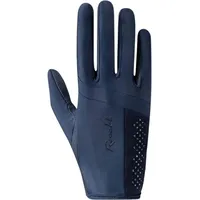Roeckl Lillinoe Reithandschuhe Größe 7,5 Festive Blue