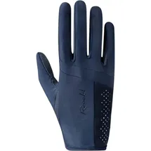 Roeckl Lillinoe Reithandschuhe Größe 7,5 Festive Blue