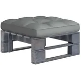 vidaXL Paletten-Hocker 120 x 80 x 45 cm Grau