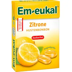 Em-eukal Zitrone Hustenbonbons zuckerfrei 50 g Bonbons