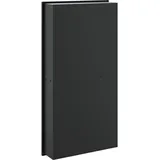 vidaXL Duschnische Mattschwarz 32x62x9 cm Edelstahl