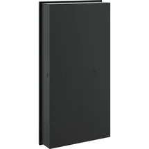 vidaXL Duschnische Mattschwarz 32x62x9 cm Edelstahl