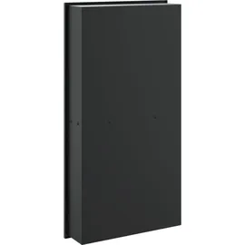 vidaXL Duschnische Mattschwarz 32x62x9 cm Edelstahl