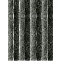 arsvita Flauschvorhang 120x220 Unistreifen anthrazit - schwarz