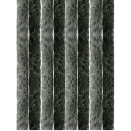 arsvita Flauschvorhang 120x220 Unistreifen anthrazit - schwarz