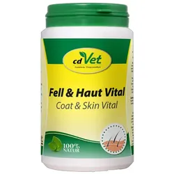 cdVet | Fell & Haut Vital Glänzendes Fell & gesunde Haut für Hunde & Katzen150 g