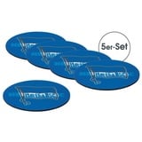 Hertha BSC Berlin Glasuntersetzer Untersetzer 3D - 10,5 x 10,5 cm - 5er-Set - blau/weiß mit Logo, 5-tlg.