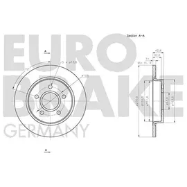 Eurobrake Bremsscheibe 5815202584]