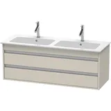 Duravit Waschtischunterschrank 2 Auszüge 127 x 48 x 47,5 cm Taupe Matt