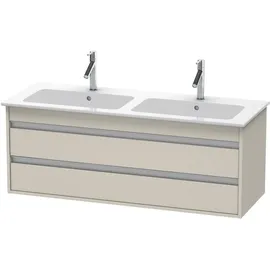 Duravit Waschtischunterschrank 2 Auszüge 127 x 48 x 47,5 cm Taupe Matt