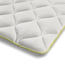 The White Stone Topper 200x200 cm mit Elastiken, Cooler-Technologie Höhe 4 cm