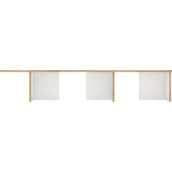 Mehrzweckregal TOJO "stell", weiß, B:160cm H:35cm T:37,5cm, MDF, Regale, Standregal, verschiedene Module, die miteinander kombiniert werden können