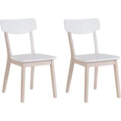 Esszimmerstuhl 2er Set SANTOS Weiß