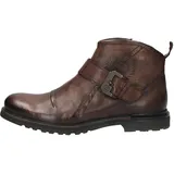 bugatti Herren Cowboy Stiefel, Männer Stiefel,uebergangsstiefel,uebergangsschuhe,Stiefeletten,Westernstiefel,Nieten,Dunkelbraun (6100),44 EU / 9 UK - 44 EU Weit