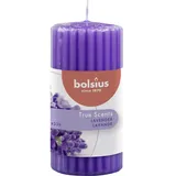 True Scents Duft Stumpenkerze 12 cm Lavendel/Blaulila