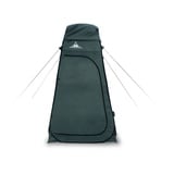 WANDERFALKE® XL Pop Up Zelt, Umkleidezelt, Toilettenzelt, Duschzelt 120x120x210cm für Outdoor, Camping, Angeln, Strand, inkl. Tragetasche (Piniengrün)