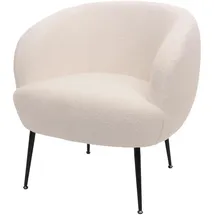 MCW Lounge-Sessel O37 Bouclé 330 g/m2 75 x 80 x 80 cm Weiß