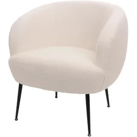 MCW Lounge-Sessel O37 Bouclé 330 g/m2 75 x 80 x 80 cm Weiß