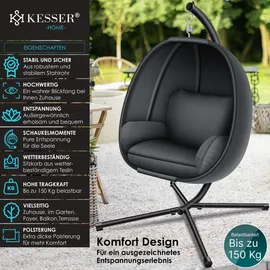 Kesser Luxe Hängesessel Anthrazit
