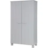 Woood Dennis Garderobenschrank 111 x 55 x 202 cm grau
