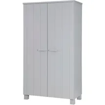 Woood Dennis Garderobenschrank 111 x 55 x 202 cm grau