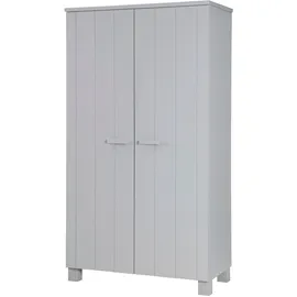 Woood Dennis Garderobenschrank 111 x 55 x 202 cm grau