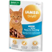 Iams Delights Thunfisch & Hering in Gelee 24 x 85 g