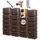 4rain Slim Wood Decor Wandtank Set 1400 l darkwood