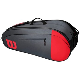 Wilson Team 6 Tennistasche rot/grau (WR8009803001)