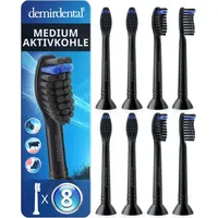 Demirdental Aktivkohle Ersatzbürsten passend für Philips Sonicare Toothbrush -