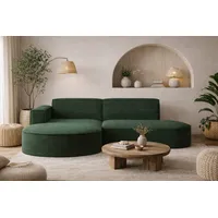 kaiser möbel Ecksofa mit runden Abschlüssen aus Cordstoff & Couches, Wohnlandschaften, Ecksofas