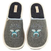 ADELHEID Filzpantoffel Göttergatte in grau | Gr.: 42/43
