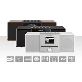 Telestar DIRA S 32i CD – Internetradio/DAB+Radio (Stereo, CD-Player, Streamingdienste, USB-Aufnahme, Bluetooth, WLAN), Radio, Weiss