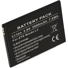AccuCell ZTE Blade L3 Akku Li3820T43P3h785439 Nachbau Akku von AccuCell