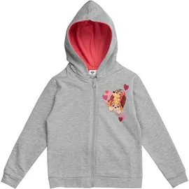 UNITED LABELS Paw Patrol Sweatjacke für Mädchen – Kapuzenpullover mit Reißverschluss Hoodie Grau