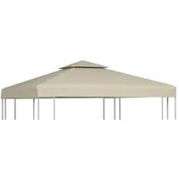 vidaXL Pavillon-Ersatzdach 310 g/m2 3 x 3 m Beige