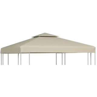 vidaXL Pavillon-Ersatzdach 310 g/m2 3 x 3 m Beige