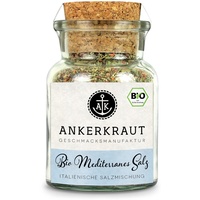 Ankerkraut, BIO Mediterranes Salz, Gewürzmischung, 120g im Korkenglas