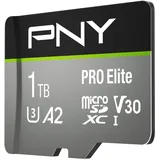 PNY microSDXC Pro Elite 1 TB Class 10 UHS-I A1 V30 + SD-Adapter