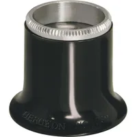 Bergeon 2611-3 Uhrmacherlupe, 3,3x, Schwarz, Bikonvexe Linse