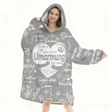 Aellowet Geschenke für Beste Freundin, Umarmung Decke mit ärmeln Geschenke für Freundin Frauen Schwester Kollegin und Mutter zum Weihnachten Geburtstag, Geschenk Beste Freundin Geburtstag