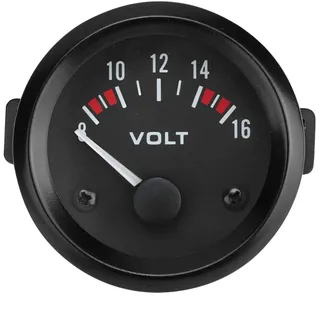 Auto Vltmeter, Universal 12V Voltmeter 52mm/2in Spannungsmesser Manometer 8-16V, BX100007