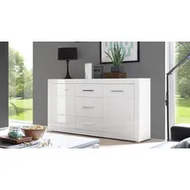 Möbel Akut Sideboard 164 x 97 x 42 cm Weiß