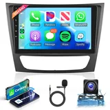 2+64G Wireless Carplay Android Autoradio 2 Din für Mercedes Benz E/G/CLK/CLS Class W209 W211 W219 W463 2002-2010 9 Zoll Autoradio Android Auto Navi GPS WIFI Mirror Link Bluetooth FM/RDS Rückfahrkamera