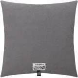 Zoeppritz Soft-Fleece Kissenhülle 702291, Grau, 50 x 50 cm