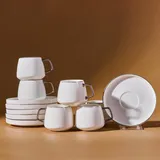 KARACA Kaffeetasse 0,09 l Weiß 6 St.