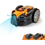 Lawnmaster VBRM16 OcuMowTM Mähroboter für geeignet für bis zu 100 qm-Selbstfahrender Rasenmäher Roboter mit MX 24V 4.0Ah Lithium-Ionen Akku Ohne Kabel