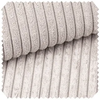 novely® Stoff PORTO - Polsterstoff in Breitcord-Optik - Ultraweicher Möbelstoff, Samtige Haptik, Reißfest, Fusselfrei, Robust, Meterware, 1lfm beige